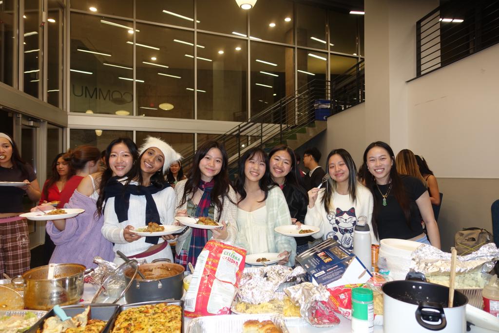 Our first-year students enjoying a social event