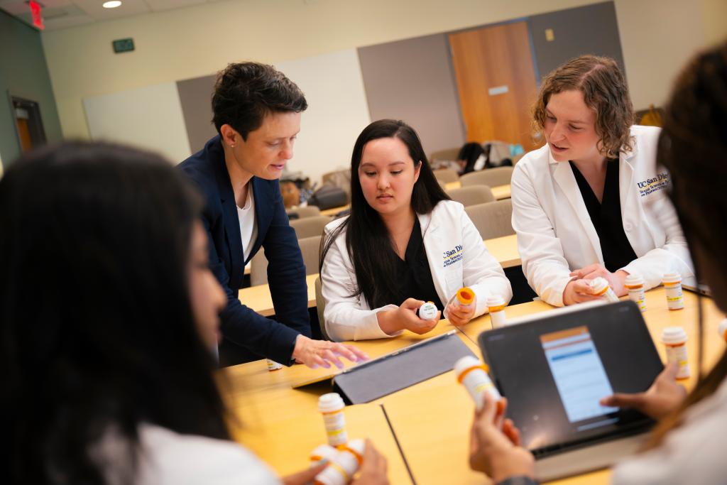 Dr. Brandl with students