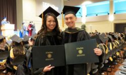 "Andrew willeford and his wife at graduation"